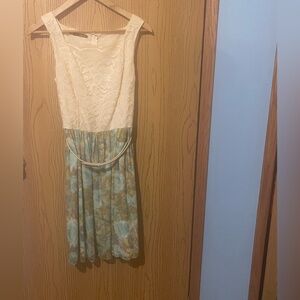 Elegant Lace and Floral Dress